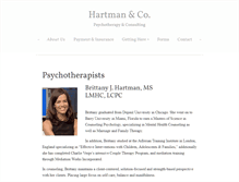Tablet Screenshot of hartman-co.com